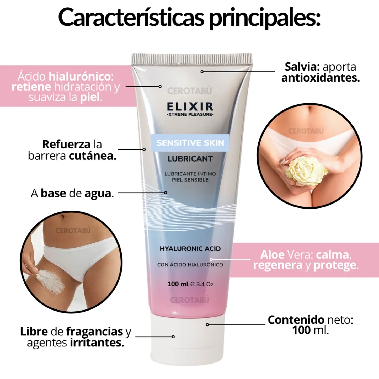 Lubricante Intimo Piel Sensible Elixir