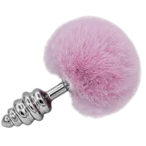 Anal Plug Conejo Metal Espiral Or26