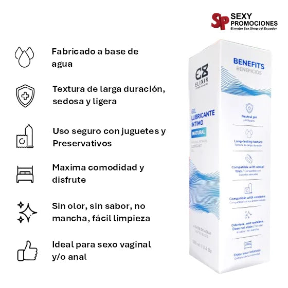Lubricante Intimo Gel Natural 100 Ml